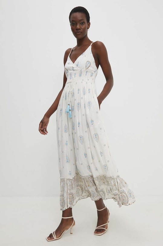 Φόρεμα Answear.LAB εμπριμέ μπλε 21034.HWK