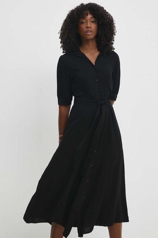 Answear Lab rochie fixat negru 1345.td