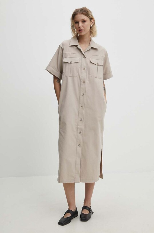 Answear Lab rochie 12179.td bej WW24