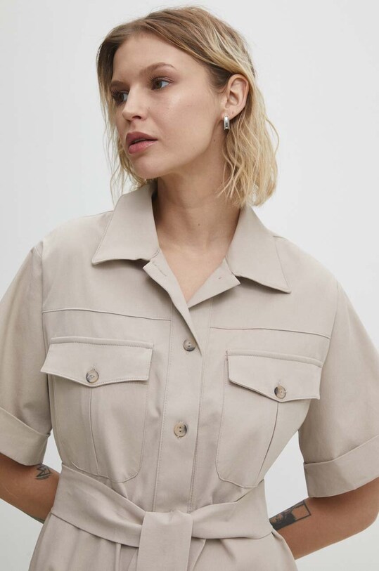 Answear Lab rochie bej 12179.td