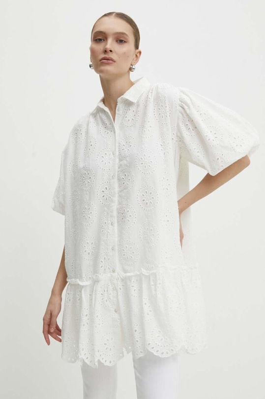 Хлопковое платье Answear.LAB белый 18217.tjs