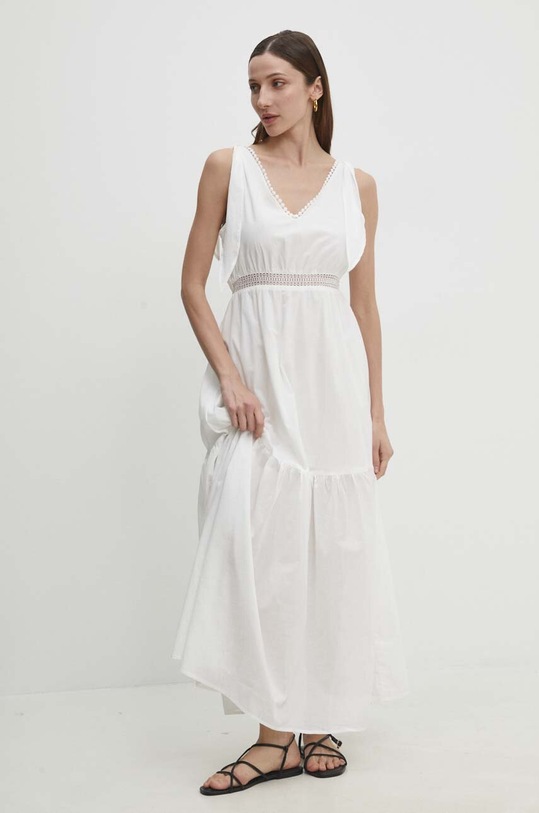 Bavlnené šaty Answear.LAB 1512.ijs biela WW24
