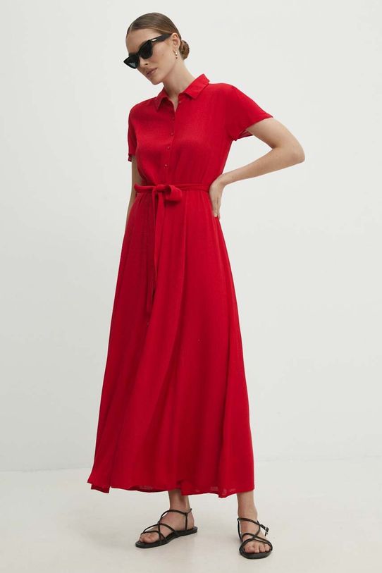Φόρεμα Answear Lab casual κόκκινο barbara.long.fd