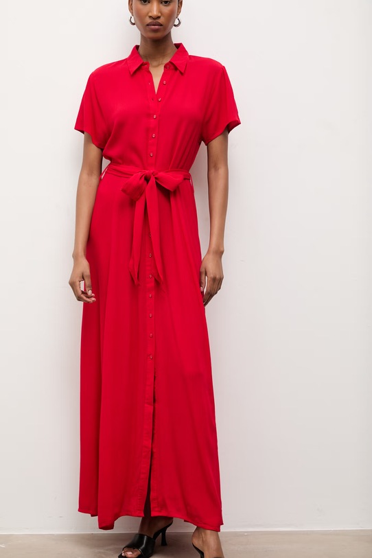 Answear Lab vestito barbara.long.fd rosso WW24