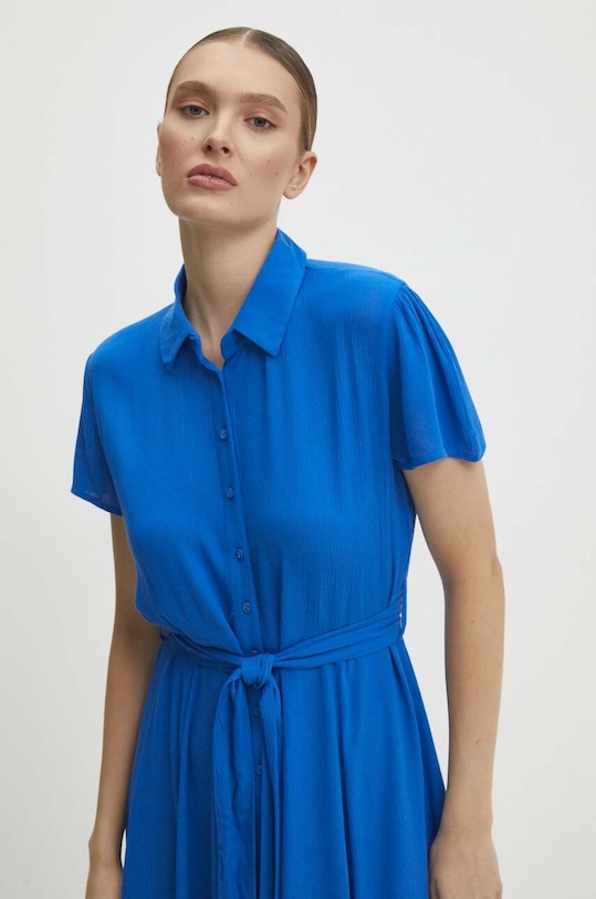 Answear Lab rochie barbara.long.fd albastru