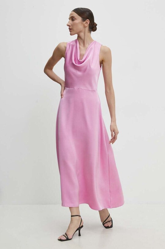 Answear Lab rochie maxi roz 37302lr.FKK