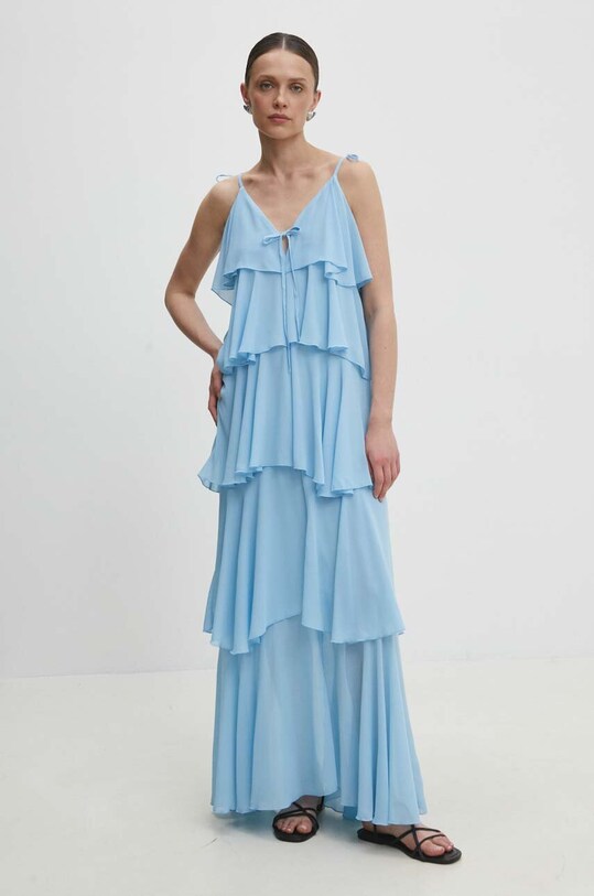 Answear Lab rochie 22277yr.FKK albastru WW24