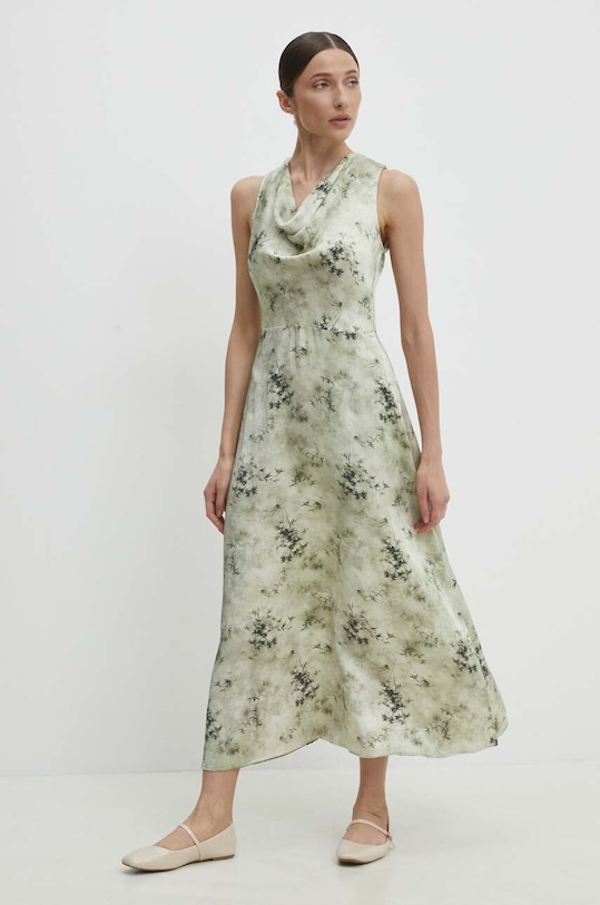 Answear Lab rochie maxi verde 22488lr.FKK