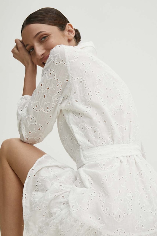 Answear Lab sukienka bawełniana biały f2334.2.FKK