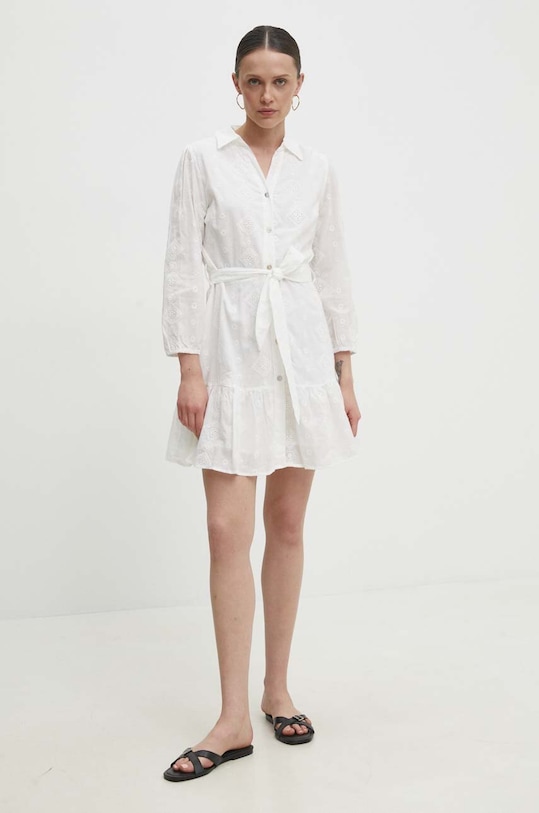 Памучна рокля Answear Lab f2334.1.FKK бял WW24