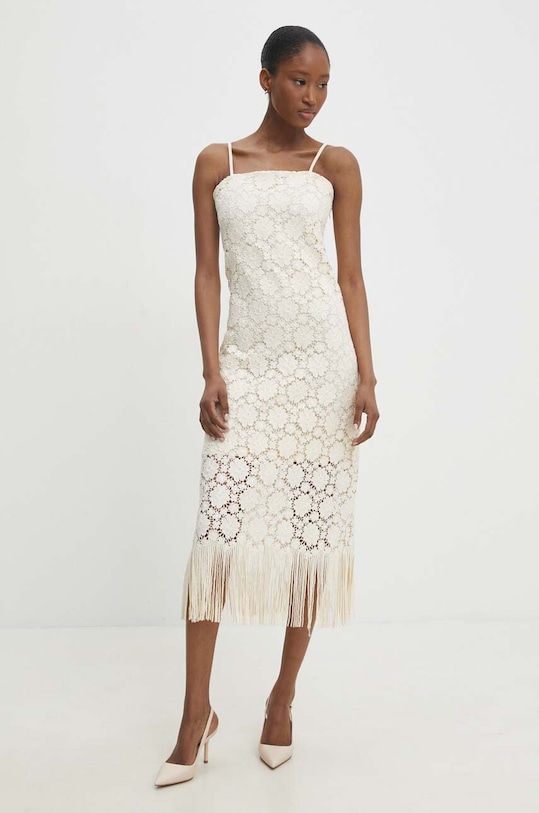 Answear Lab rochie 22146LR.HWK bej WW24