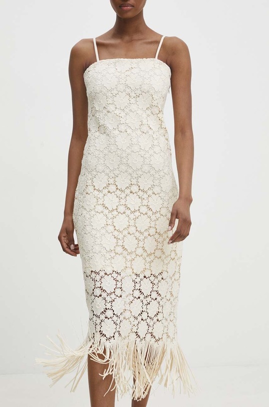 Answear Lab rochie bej 22146LR.HWK