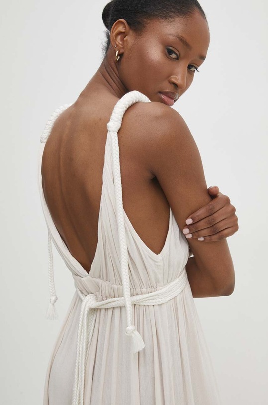 Oblečenie Bavlnené šaty Answear.LAB W10906.HWK béžová