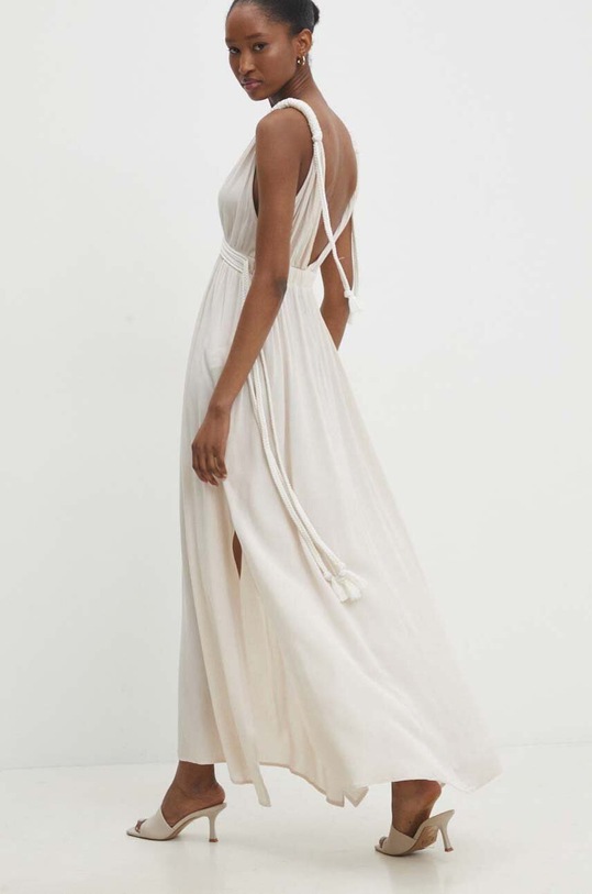 Bavlnené šaty Answear.LAB béžová W10906.HWK