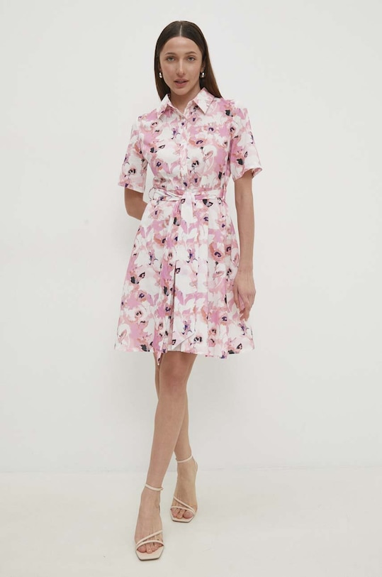 Bavlněné šaty Answear.LAB pk2723.ijs růžová WW25