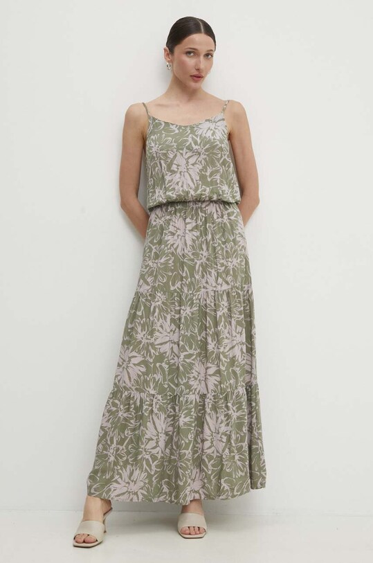 Answear Lab rochie maxi verde D73771Z30313C.HWK