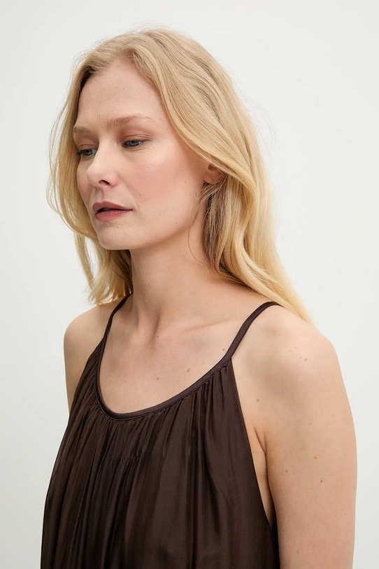 Answear.LAB selyem ruha d661.ijs barna