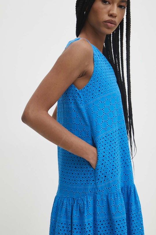 Answear Lab sukienka bawełniana sng.ssd06s.tjs niebieski