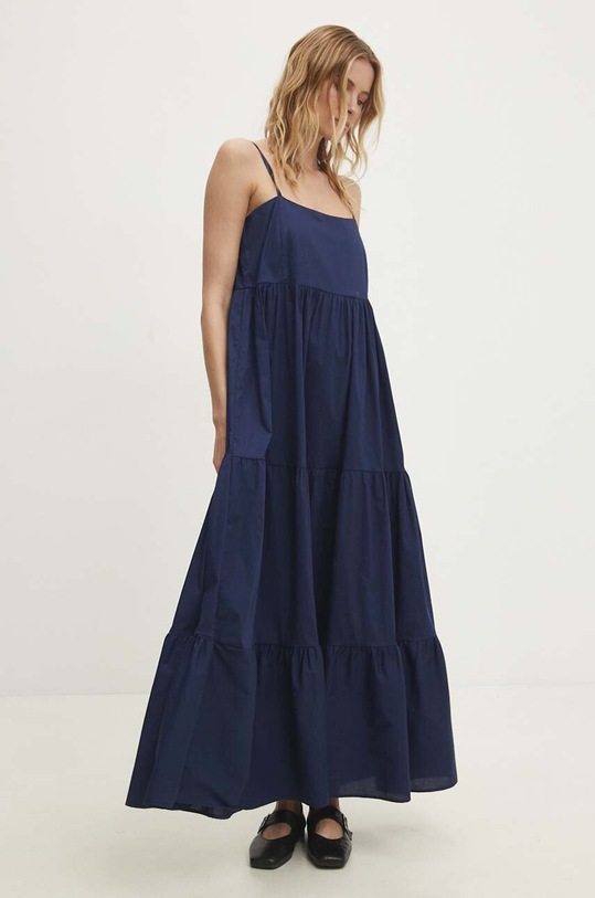 Bavlnené šaty Answear.LAB bavlna tmavomodrá 1427.tjs