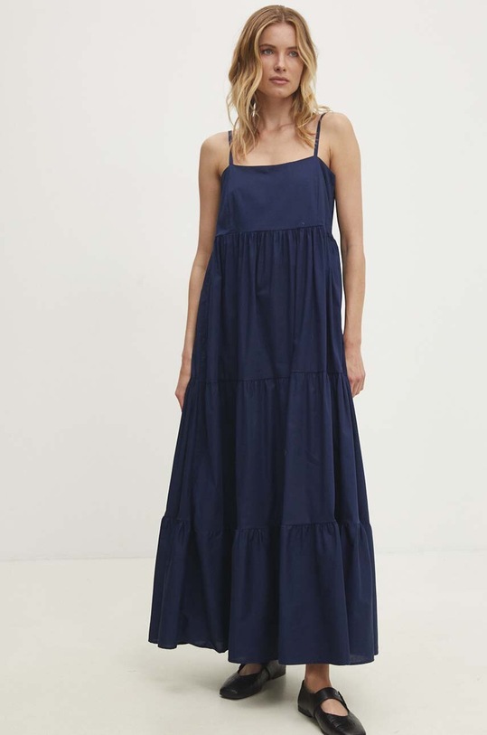 Bavlnené šaty Answear.LAB 1427.tjs tmavomodrá WW24
