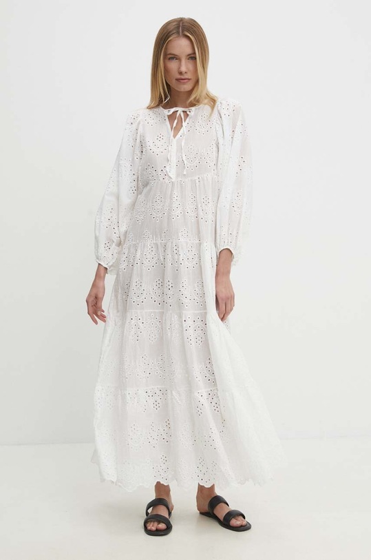 Answear Lab sukienka bawełniana bawełna biały 5888.tjs