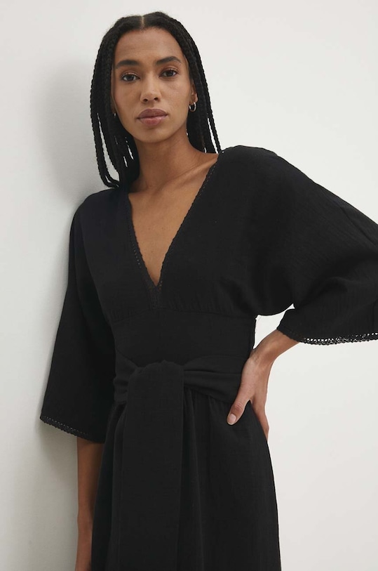 Answear Lab sukienka bawełniana czarny 6347.tjs
