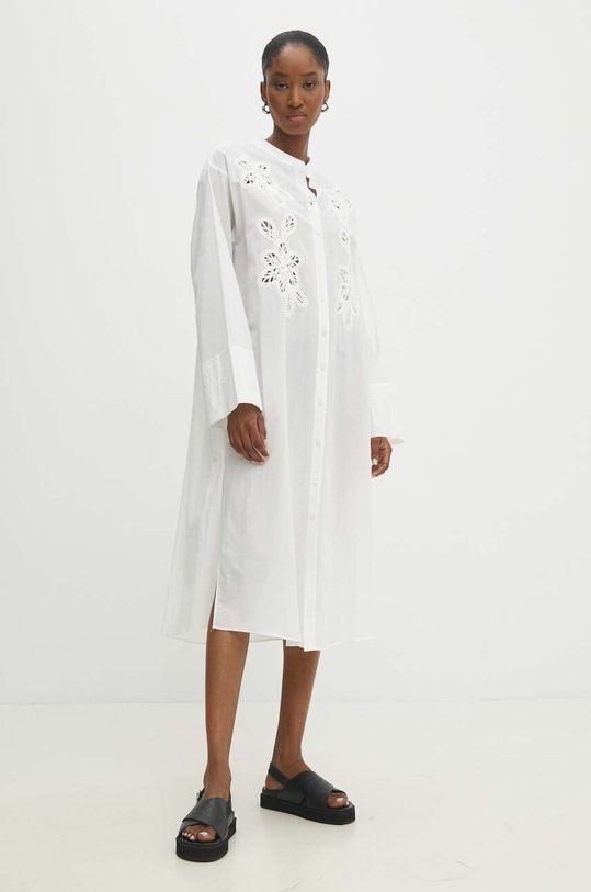 Answear.LAB sukienka bawełniana 6961.tjs biały WW24