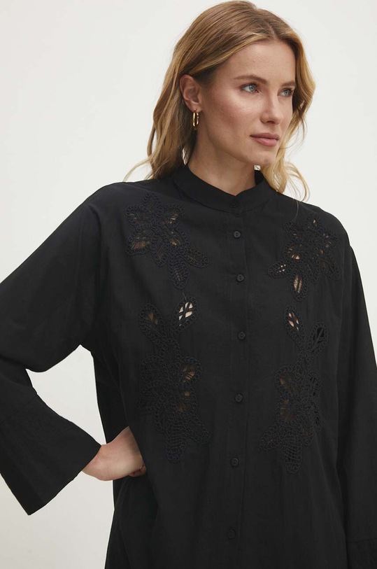 Βαμβακερό φόρεμα Answear.LAB μαύρο 6961.tjs