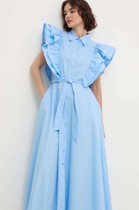 Answear Lab rochie din bumbac 1681.iw albastru WW24