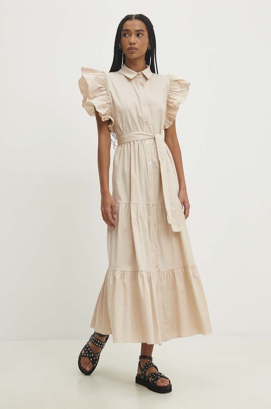Бавовняна сукня Answear Lab casual бежевий 1681.iw