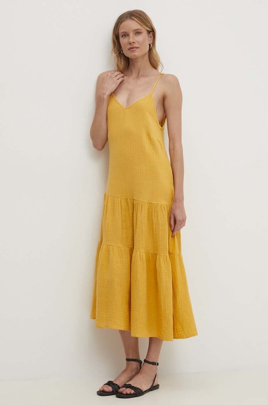 Answear Lab sukienka bawełniana 16523.tjs żółty WW24