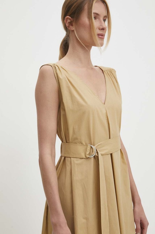 Answear Lab sukienka bawełniana beżowy 19685.tjs
