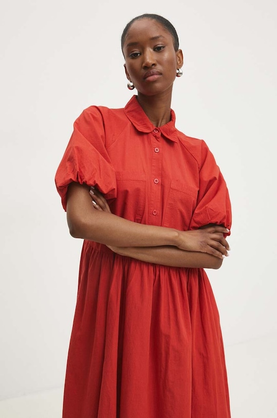 Answear Lab sukienka bawełniana sng.ssd07w.tjs czerwony