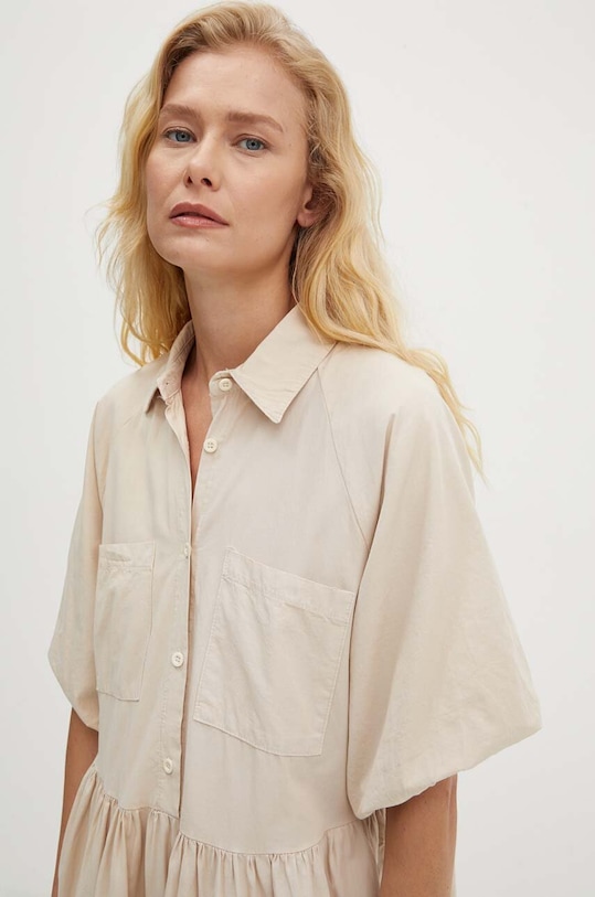 Answear Lab sukienka bawełniana sng.ssd07w.tjs beżowy