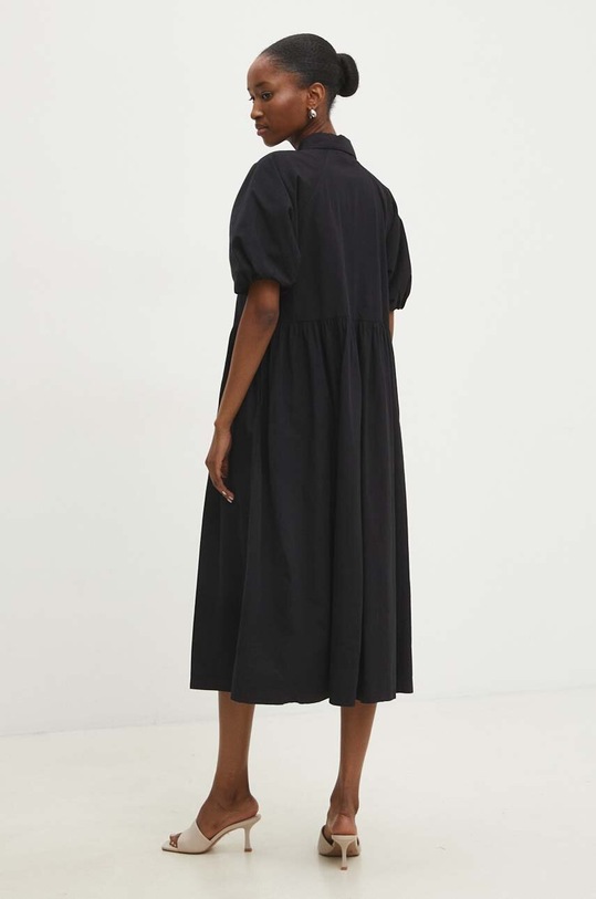 Odzież Answear Lab sukienka bawełniana sng.ssd07w.tjs czarny