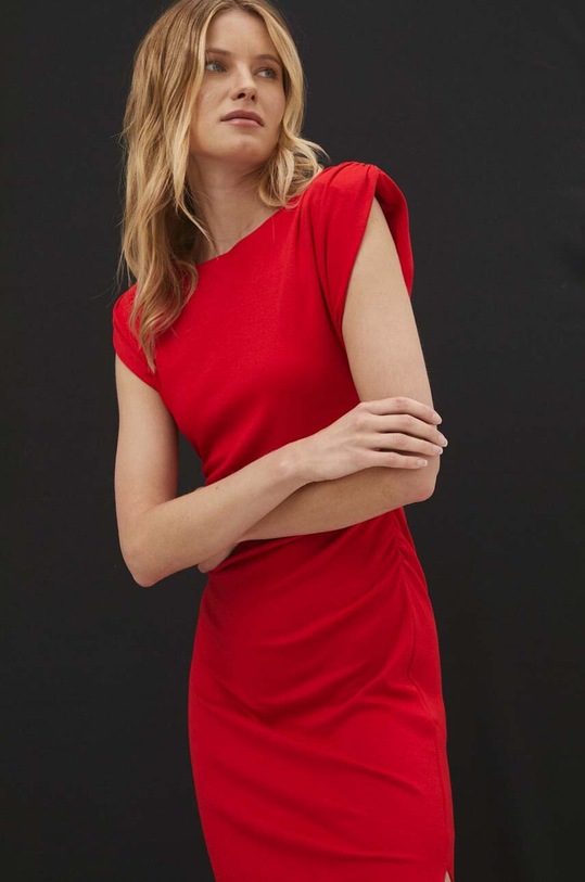 Answear Lab sukienka bawełniana sng.ssd07z.tjs czerwony