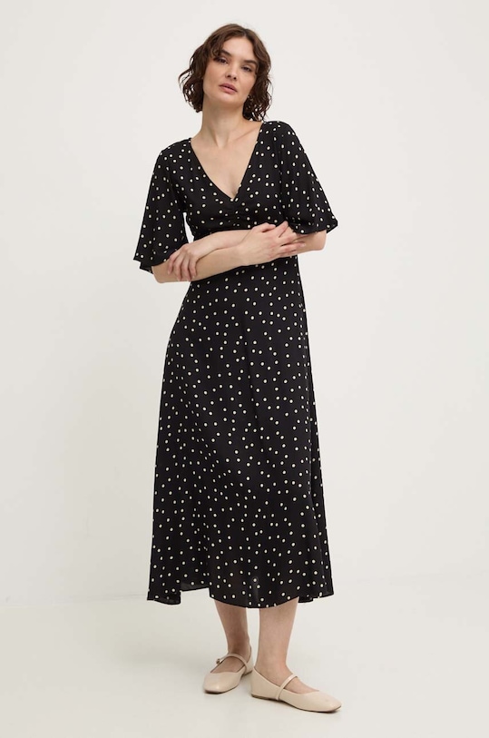 Šaty Answear.LAB midi černá 6365.1tjs