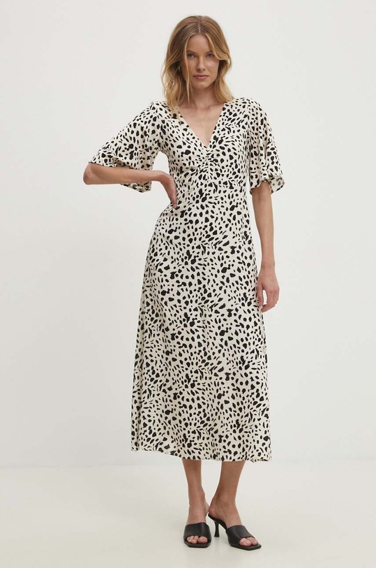 Šaty Answear.LAB maxi béžová 6365.2.tjs