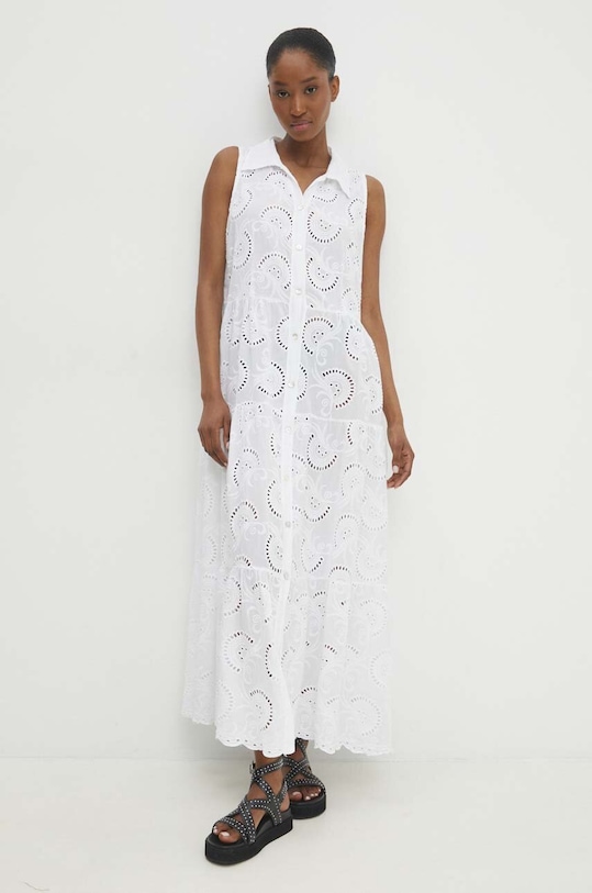 Answear Lab sukienka bawełniana bawełna biały 10538.ijs