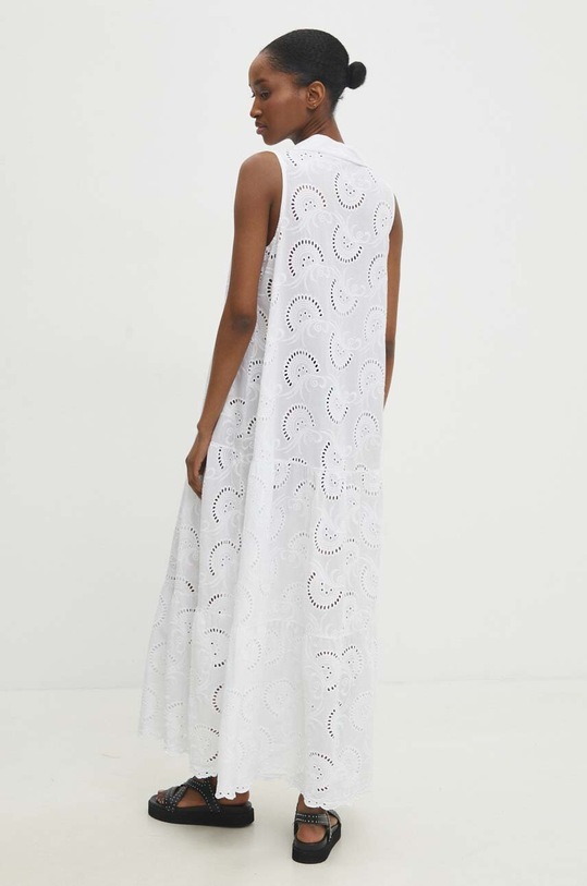 Answear Lab sukienka bawełniana 10538.ijs biały WW24