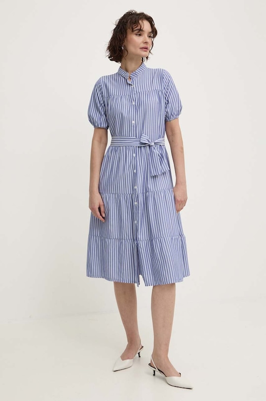 Answear Lab sukienka bawełniana wzorzyste niebieski sng1a.tjs