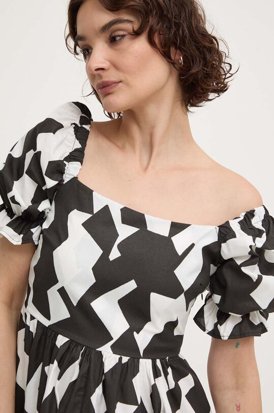 Хлопковое платье Answear.LAB чёрный sng.ssd08h.tjs