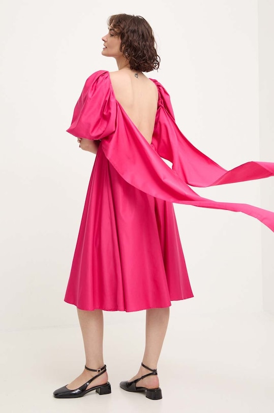Odzież Answear Lab sukienka sng.ssd08s.tjs różowy