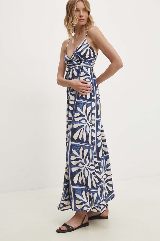 Šaty Answear.LAB maxi námořnická modř A100733.HWK