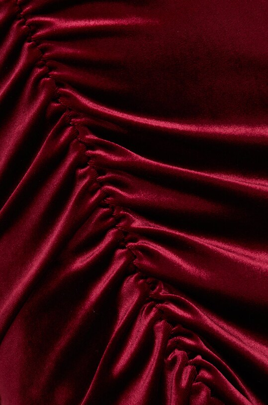 Haljina od velura Answear Lab sukienka.TKK bordo