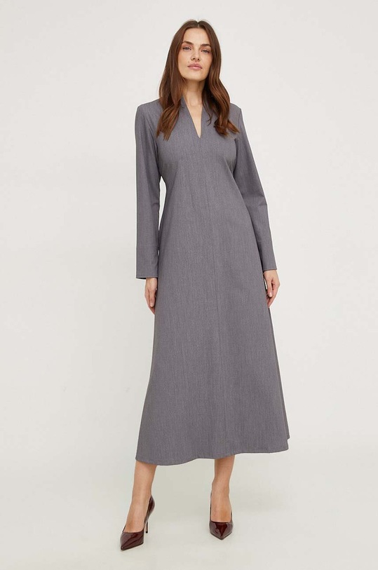 Vlněné šaty Answear.LAB 65330.IKK šedá WW24