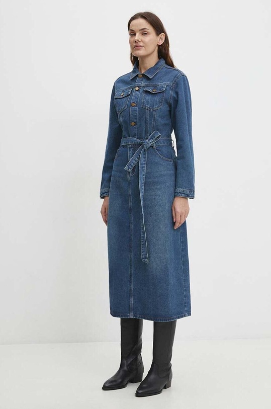 Obleka Answear.LAB 23005.IKK modra WW24