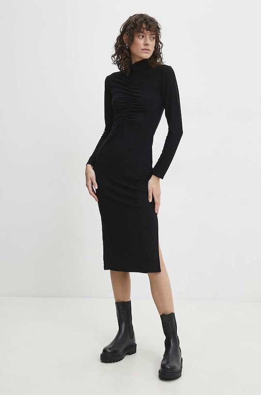 Answear.LAB sukienka m95.51.HWK czarny WW24