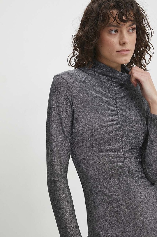 Answear.LAB sukienka m95.51.HWK srebrny