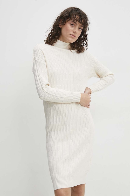 Šaty Answear.LAB 3001.HWK béžová WW24